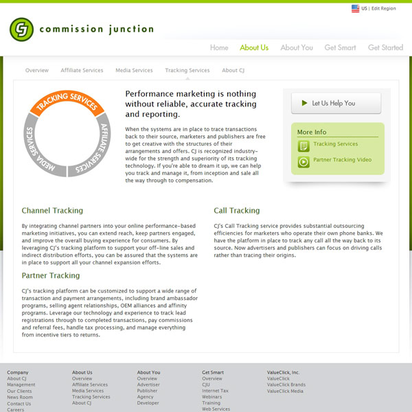 Commission Junction Tracking