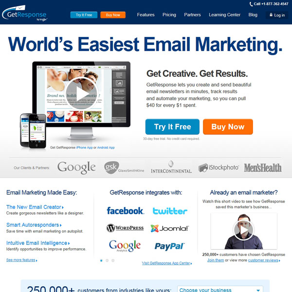 GetResponse Homepage GetResponse Homepage