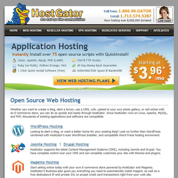 HostGator Application Hosting