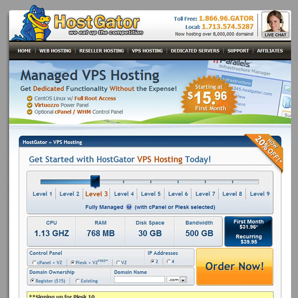 HostGator VPS Hosting