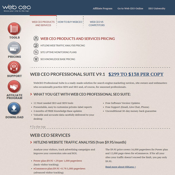 Web CEO Pricing